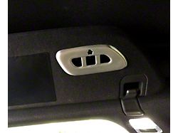 Garage Door Opener Aluminum Trim Visor Cover; Brushed (14-19 Corvette C7)