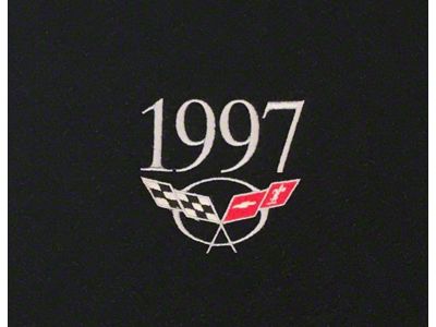 Hood Liner Insert with 1997 Monogramed; Gold (1997 Corvette C5)