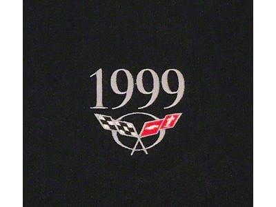 Hood Liner Insert with 1999 Monogramed; Red (1999 Corvette C5)