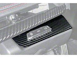 HUD Headlight Switch Button Panel Cover; Carbon Fiber (20-25 Corvette C8)