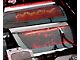 Illuminated Fuel Rail Covers without Oil Fill Hole; Perforated Stainless; Red LED (08-13 Corvette C6)
