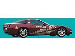 Indianapolis 500 Pace Car Decal Kit; Gold/White (2003 Corvette C5)