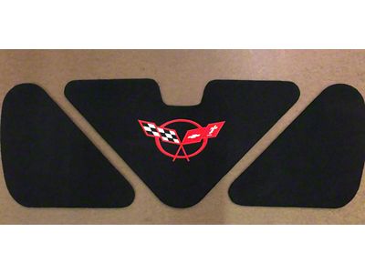 Inner Trunk Lid Liner with C5 Logo; Black (97-04 Corvette C5)