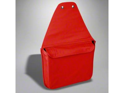 Leather Route Bag; Red (05-13 Corvette C6)