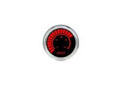 LED Digital Boost Gauge with Chrome Bezel; 2-1/16-Inch; Red; 0-60 PSI (Universal; Some Adaptation May Be Required)