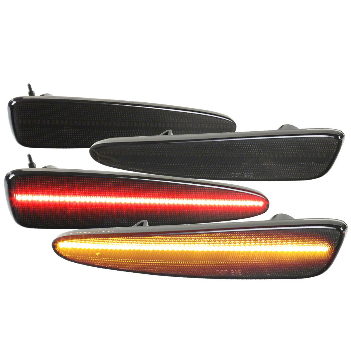 Corvette LED Side Marker Lights; Smoked (0513 Corvette C6) Free Shipping