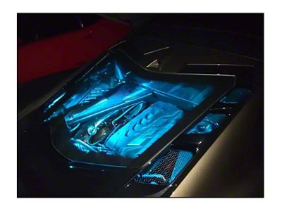 Level 1 Exterior RGB LED Lighting System; Bluetooth (20-25 Corvette C8 Coupe)