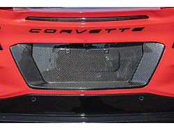 License Plate Frame Backing; Carbon Fiber (23-24 Corvette C8 E-Ray, Z06)