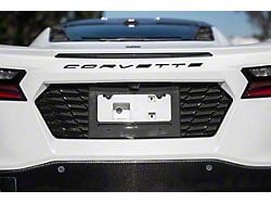 License Plate Frame Backing; Carbon Flash Metallic (20-24 Corvette C8 Stingray)