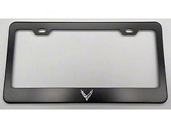 License Plate Frame; Stainless Steel (20-25 Corvette C8)