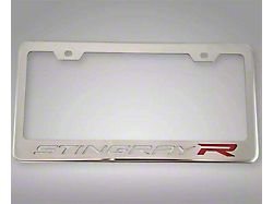 License Plate Frame with Stingray R Lettering (20-24 Corvette C8)