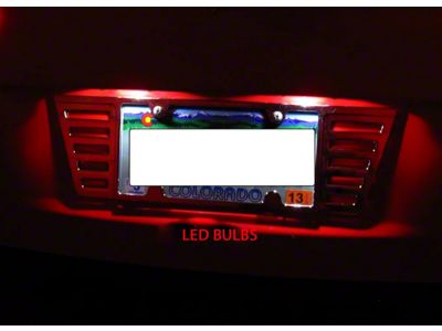 License Plate LED Bulbs; Blue (97-04 Corvette C5)