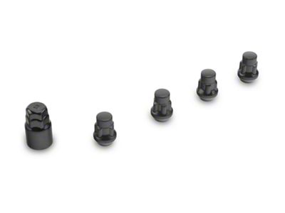 Locks with Key for Black Acorn Lug Nuts; 12mm x 1.5 (97-19 Corvette C5, C6 & C7)