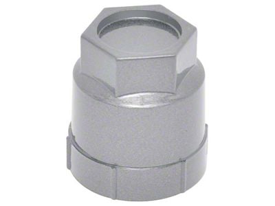 Lug Nut Cap; Silver (97-04 Corvette C5)