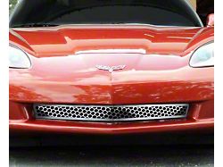 Matrix Style Lower Grille; Stainless Steel (05-13 Corvette C6 Base)