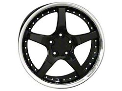 OE Style Deep Dish Black Wheel; 18x9 (97-04 Corvette C5)