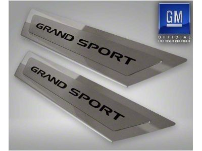 Outer Door Sill Plates with Grand Sport Inlay; Blue Carbon Fiber (10-13 Corvette C6 Grand Sport)