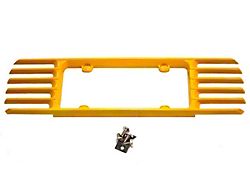 Pantom License Plate Frame; Millenium Yellow (97-04 Corvette C5)