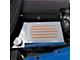 Polished Fuse Box Cover; Orange Carbon Fiber Inlay (14-19 Corvette C7, Excluding ZR1)