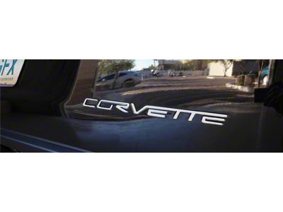 Rear Bumper Insert; Black (05-13 Corvette C6)