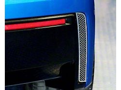 Rear Valance Laser Mesh Vent Grilles; Brushed (14-19 Corvette C7 Stingray)