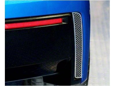 Rear Valance Laser Mesh Vent Grilles; Brushed (14-19 Corvette C7 Stingray)