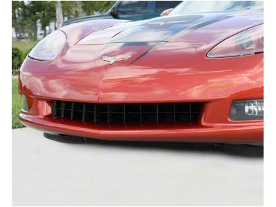 Retro Style Grille; Black Stealth (05-13 Corvette C6 Base)