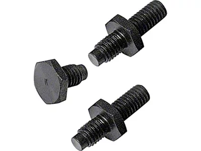 Saginaw Power Steering Pump Stud and Bolt Kit; Black Phosphate Coated (97-02 Corvette C5)