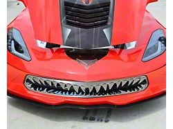 Shark Tooth Grille; Black (14-19 Corvette C7 Stingray)