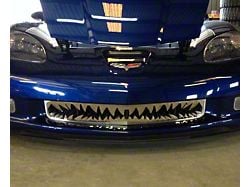 Shark Tooth Lower Grille; Polished (06-13 Corvette C6 Z06)