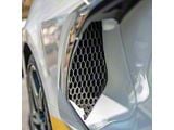 Side Intake Mesh Grille Inserts; Matte Black (20-25 Corvette C8)