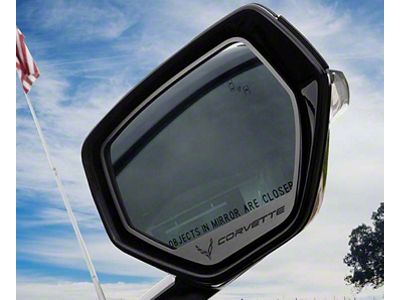 Side Mirror Trim with Corvette Logo (20-25 Corvette C8)