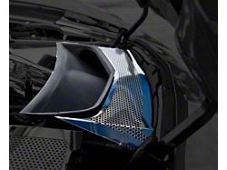 Solid Vent Tube Cover; Polished (14-19 Corvette C7)