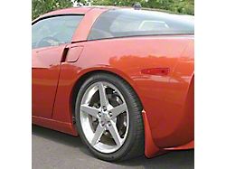 Splash Guards; Rear; Cyber Gray (05-13 Corvette C6)