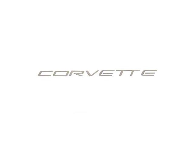 Stainless Rear Bumper Corvette Lettering; Polished (97-04 Corvette C5)