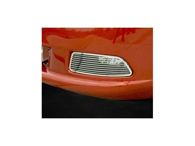 Stainless Steel Driving Light Grilles; Polished (05-13 Corvette C6)