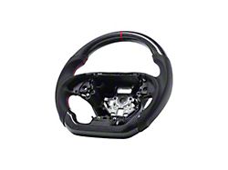 Steering Wheel; Carbon Fiber with Red Stripe (14-19 Corvette C7)