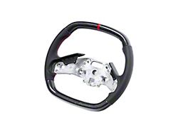 Steering Wheel; Carbon Fiber with Red Stripe (20-24 Corvette C8)