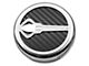 Stingray Emblem Fluid Cap Covers; Black Carbon Fiber (14-19 Corvette C7 w/ Automatic Transmission)