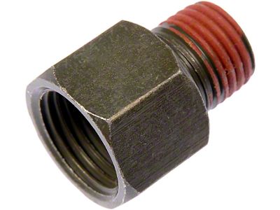 Transmission Fluid Cooler Pipe Fitting; Inlet to Case; Female 1/4-Inch Male to 5/8-Inch (97-04 Corvette C5)