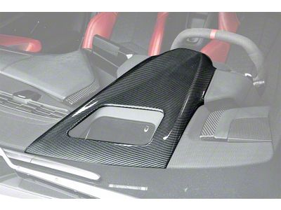 Upper Dashboard Pad Instrument Panel Cover; Carbon Fiber (20-25 Corvette C8)