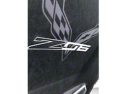 Vinyl Hood Pad Overlay; Carbon Fiber (15-19 Corvette C7 Z06)