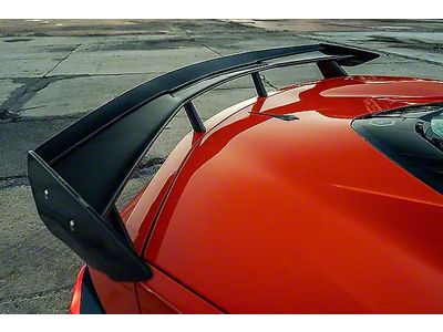 Wing Wicker Extension; Carbon Fiber (20-25 Corvette C8 Stingray w/ High Rear Spoiler)