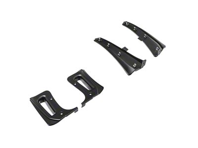 XL Extended Package Front and Rear Splash Guards; Matte Black (23-24 Corvette C8 E-Ray, Z06)