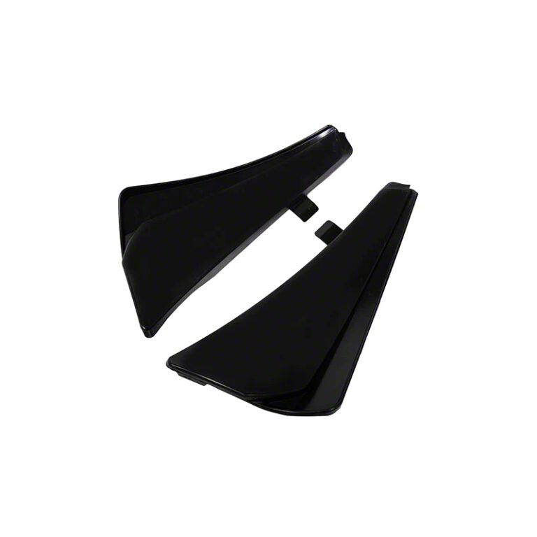 Corvette XL Extended Package Rear Splash Guards; Matte Black (20-25 ...