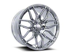 Z06 Replica Chrome Wheel; Front Only; 19x10 (20-24 Corvette C8 Stingray)