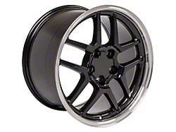 Z06 Style Black Wheel; 17x9; 54mm Offset (97-04 Corvette C5)