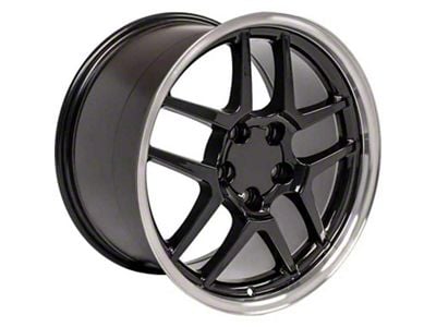 Z06 Style Black Wheel; 17x9; 54mm Offset (97-04 Corvette C5)