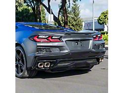 Z06 Style Conversion Rear Bumper; Unpainted (20-25 Corvette C8 Stingray)