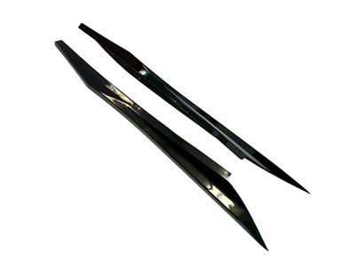 Z06 Style Side Rocker Skirts; Carbon Flash Metallic (20-24 Corvette C8 Stingray)